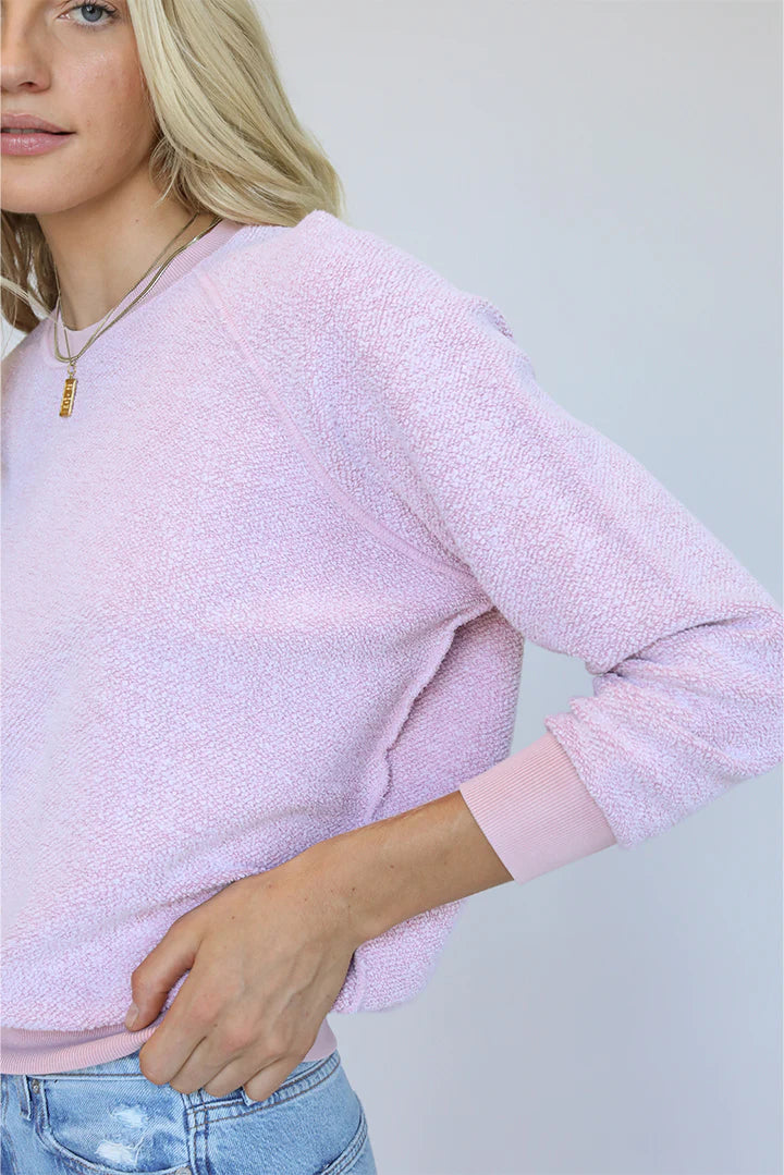 PERFECT WHITE TEE Ziggy Sweatshirt in Color: Vintage Pink – Turner u0026 Co.