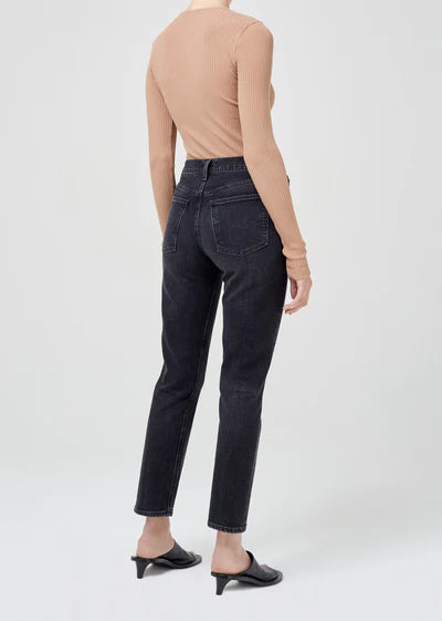 パンツ AGOLDE Merrell High Waist Straight Denim Pants Nightfall Bla AGOLDE Merrel Jean in Color: