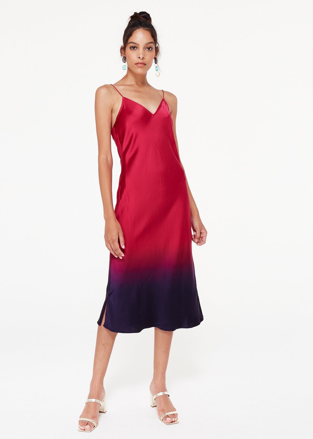 CAMI NYC Raven Dress in Raspberry Dip Turner Co