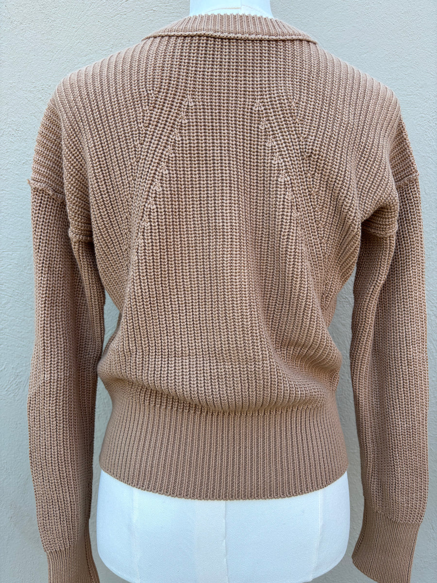 AUTUMN CASHMERE Exposed Seam Sweater in Color: 