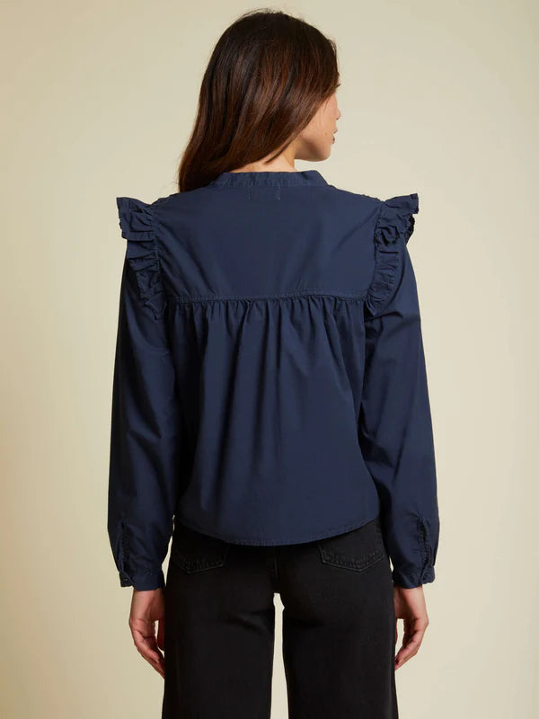 NATION Tilly Ruffle Blouse in Color: 