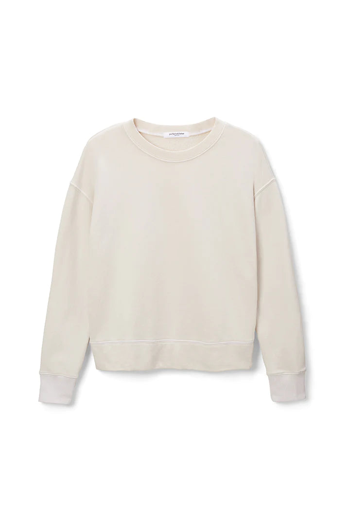 PERFECT WHITE TEE Tyler French Terry Sweatshirt in Color: 