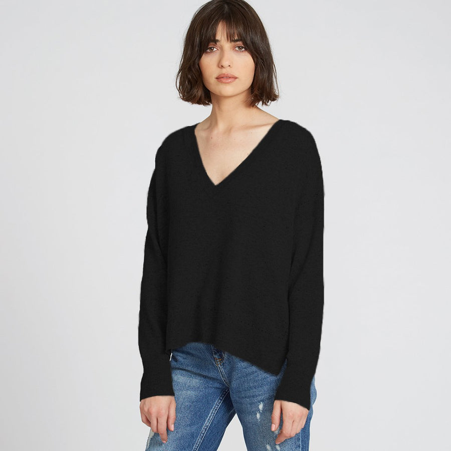 AUTUMN CASHMERE Relaxed V Neck Sweater