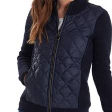 BARBOUR Dales Knit Jacket in Navy