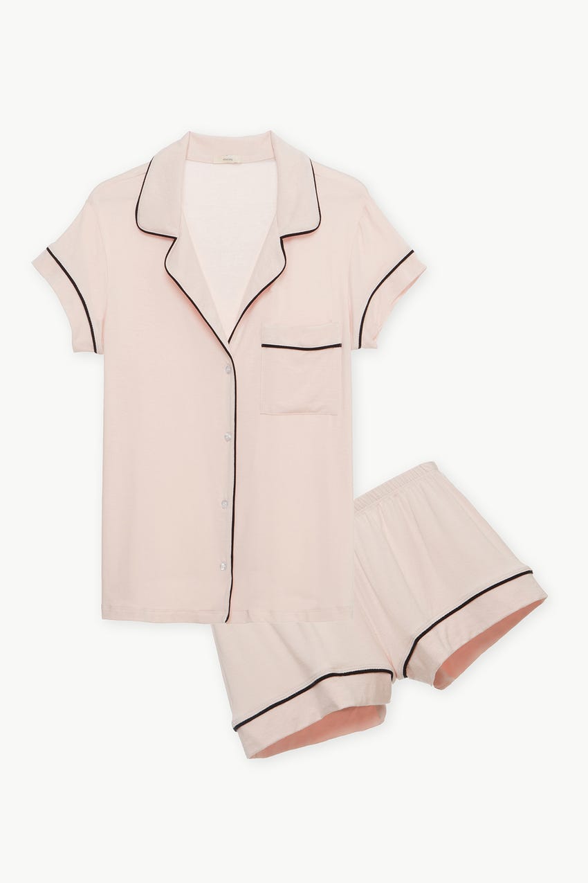 EBERJEY Gisele PJs Short Sleeve & Shorts in Pink