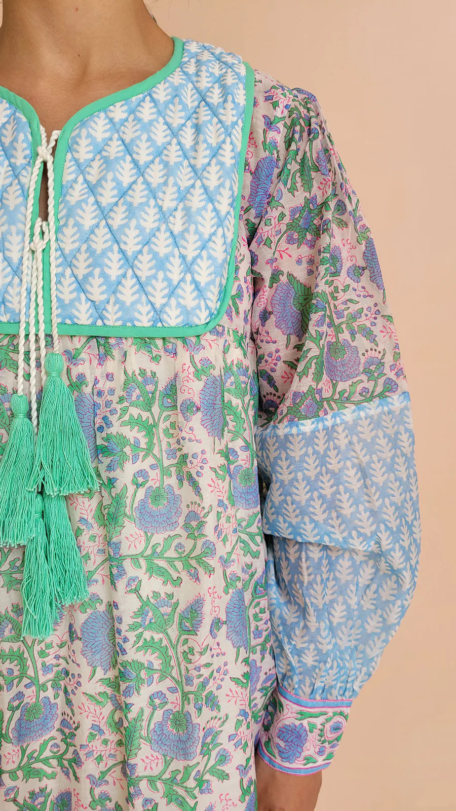 SZ Blockprints Jodhpur Dress in Color: 