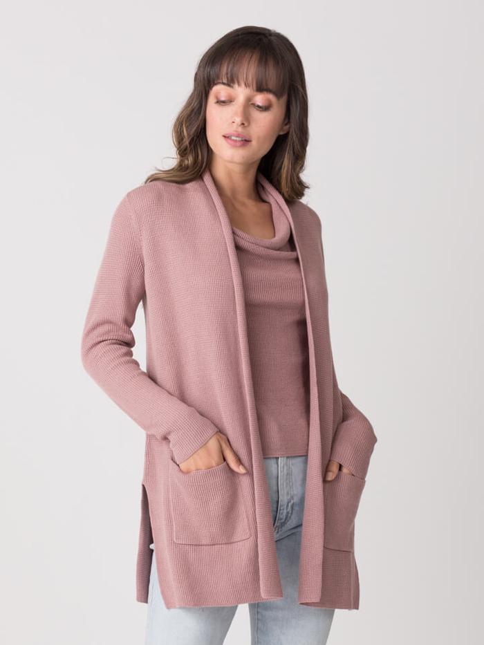 MARGARET O'LEARY Thermal Duster in Wisteria