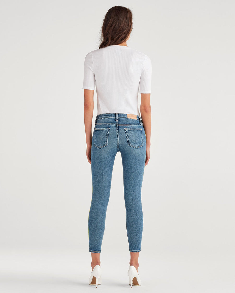 7 FOR ALL MANKIND Ankle Skinny with Neon Piping