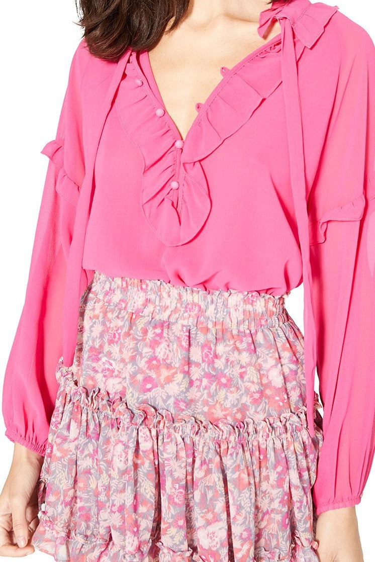 MISA Willa Skirt in Pink Floral