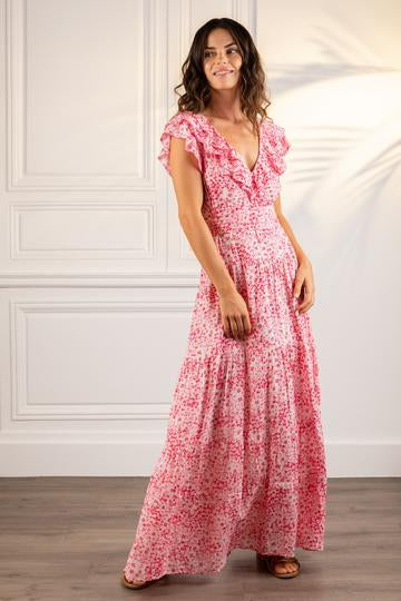 POUPETTE ST BARTH Della Dress in Pink Hortensia