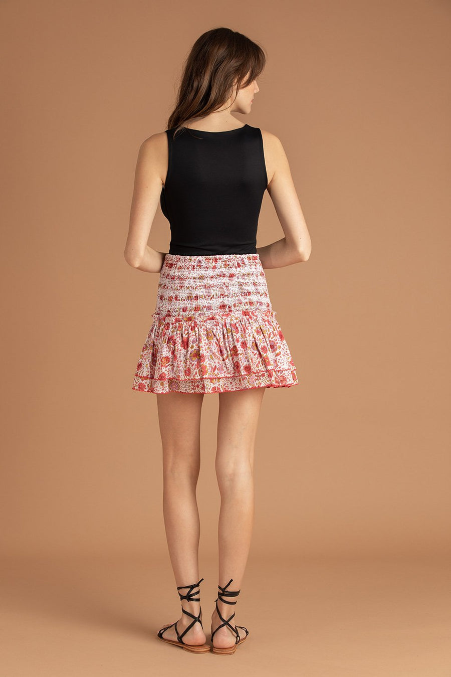 POUPETTE ST BARTH Triny Mini Skirt in Pink Naif