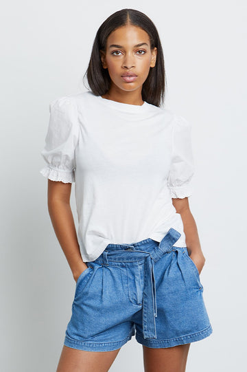 RAILS Laurel Puff Sleeve Tee - Large only