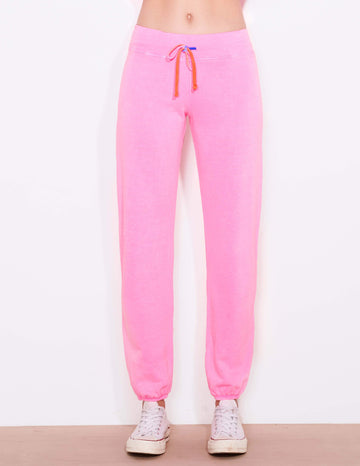 SUNDRY Neon Pink Sweatpants - Small only