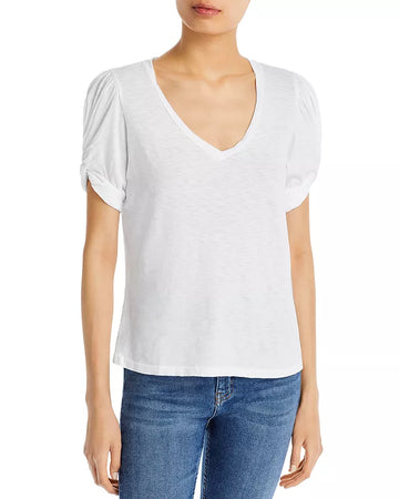 SUNDRY Puff Sleeve Tee in Color: 