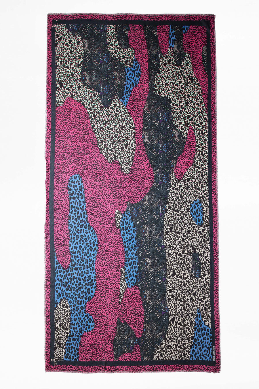 ZADIG & VOLTAIRE Maxy Patchwork Coeurs Scarf